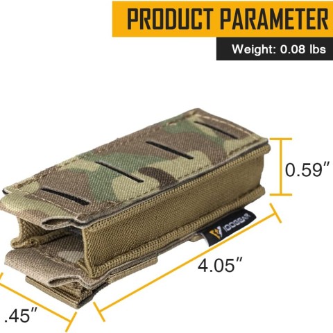 IDOGEAR Tactical LSR 9mm Single Mag Pouch 